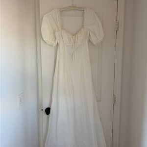knee length dresses for ladies Delilah Vintage Cream Lace Maxi Dress main image 1